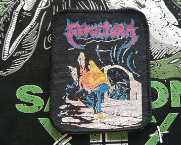 Sepultura zeldzame 1990 Schizophrenia patch 14 metal beschikbaar voor biedingen