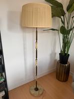 Staande antieke vintage vloerlamp groen Onyx en messing, Ophalen, Zo goed als nieuw, 150 tot 200 cm