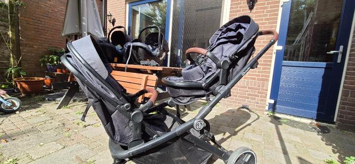 Babygo tweelingwagen inclusief 2 autostoelen, Kinderen en Baby's, Kinderwagens en Combinaties, Gebruikt, Combiwagen, Overige merken