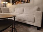 Hoekbank Brandon | Marbella taupe/wit lichtgrijs ACTIE!, 250 tot 300 cm, Hoekbank, Nieuw, Metaal