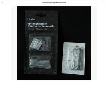 Ophanghaakjes voor kerstdecoratie beschikbaar voor biedingen