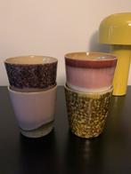 HK LIVING koffiekopje 70s (Ø7,5 cm) (180 ml) (set van 4), Huis en Inrichting, Keramiek, Nieuw, Ophalen of Verzenden, Overige stijlen