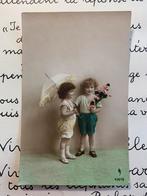 1924 Kindjes met wen parasolletje (NN), Ophalen of Verzenden, 1920 tot 1940, Gelopen, Kinderen