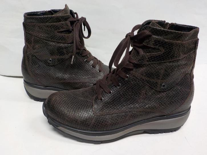 Bruine Xsensible Stretchwalker veterboots maat 38, Kleding | Dames, Schoenen, Zo goed als nieuw, Lage of Enkellaarzen, Bruin, Ophalen of Verzenden