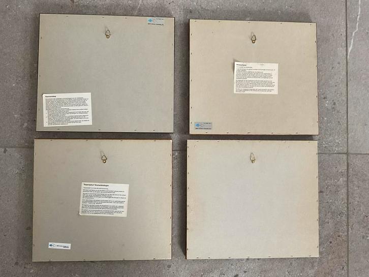 A. Wieringa - 4 Etsen Staalkabel Productie - Set 244/250, Antiek en Kunst, Kunst | Etsen en Gravures, Ophalen of Verzenden