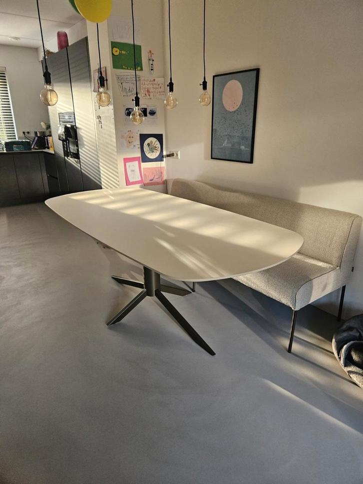 Moderne hanglamp GRATIS, Huis en Inrichting, Tafels | Eettafels, Zo goed als nieuw, Minder dan 50 cm, 100 tot 150 cm, Rond, Glas