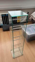 Glazen CD rek, Ophalen, Zo goed als nieuw, Glas, Cd's