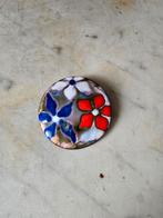 Koperen broche emaille Jan van Karssen, Ophalen of Verzenden