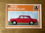 Skoda 1000 MB De Luxe Brochure Nederlands, Ophalen of Verzenden, Zo goed als nieuw