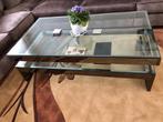 Stijlvolle glazen salontafel – modern en tijdloos design, Gebruikt, Glas, Minder dan 50 cm, Rechthoekig