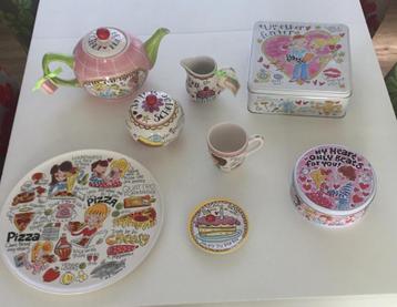 Blond Amsterdam Servies 8 delige Collectie beschikbaar voor biedingen