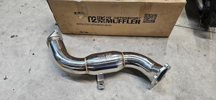 M2 Motorsport downpipe met racekat Subaru Impreza 2001-2007, Auto diversen, Tuning en Styling, Ophalen of Verzenden