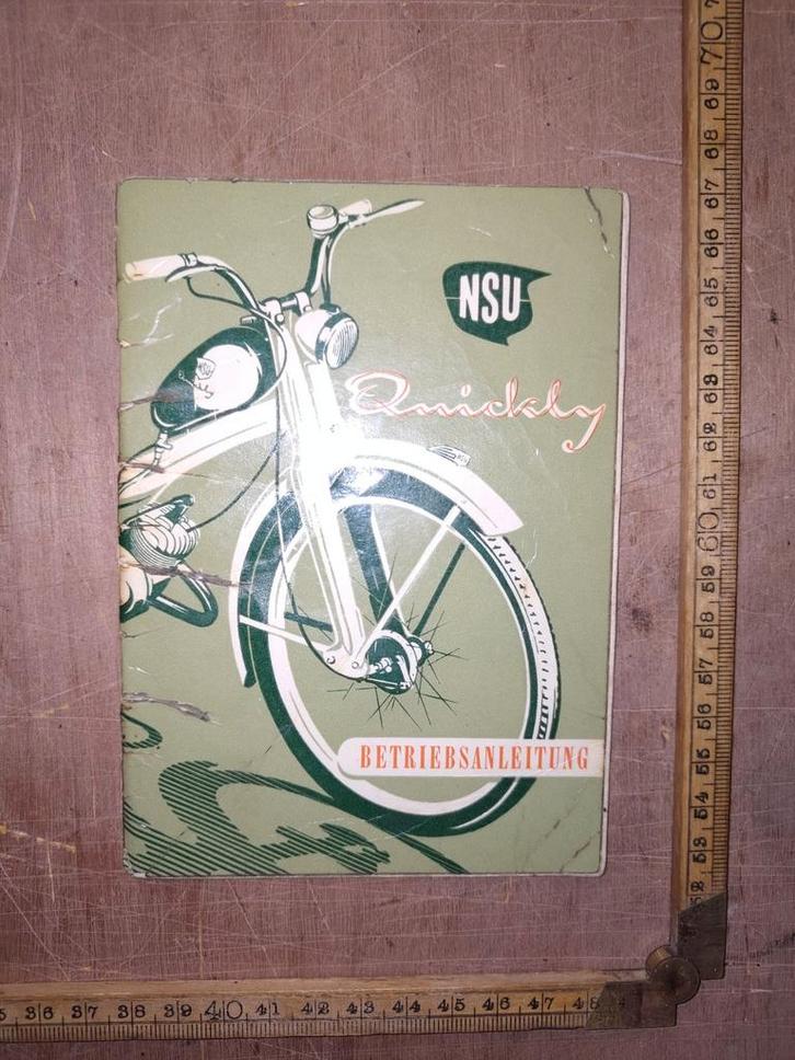 Duitstalige Handleiding Nsu Quickly, Fietsen en Brommers, Handleidingen en Instructieboekjes, Gebruikt, Ophalen of Verzenden
