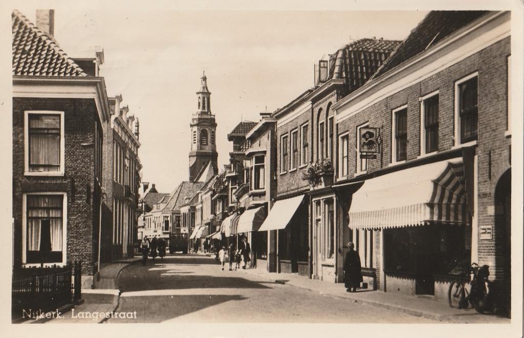 Nijkerk - 1043 - twa : Langestraat, Verzenden, 1940 tot 1960, Gelderland