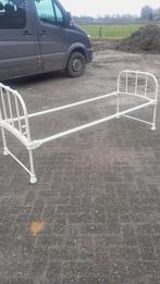 Gietijzeren bed, Ophalen, 90 cm, Eenpersoons, Zwart