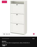 IKEA BRUSALI Schoenenkasten, Ophalen, Zo goed als nieuw
