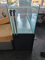 160x50x60cm aquarium met grijs onderstel, Ophalen, Zo goed als nieuw, Leeg aquarium