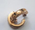 Stevige vergulde oorbellen, creolen met figuurtjes (6917-529, Ophalen, Nieuw, Goud, Overige materialen