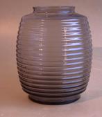 Grote Leerdam vaas ribbelvaas Copier ton vorm 21cm hoog, Antiek en Kunst, Ophalen of Verzenden