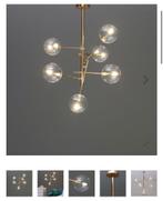 Lamp met ballen, Ophalen, Zo goed als nieuw, Glas, Minder dan 50 cm