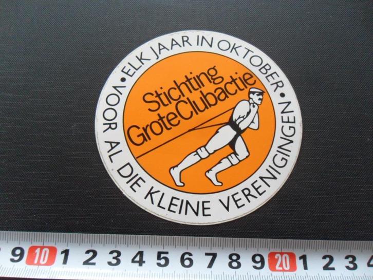 stickers Stichting Grote Clubactie Elk jaar in Oktober, Verzamelen, Stickers, Zo goed als nieuw, Ophalen