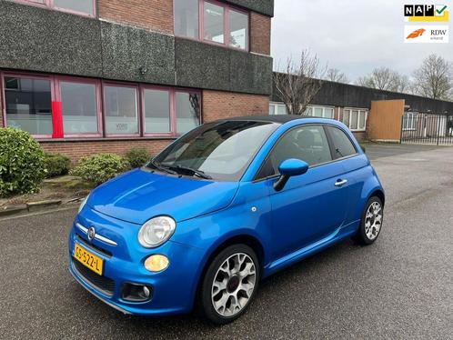Fiat 500 C 0.9 TwinAir Turbo 500S Cabrio 16 Inch LM 1e eigen, Auto's, Fiat, Bedrijf, Te koop, 500C, Lederen bekleding, Metallic lak