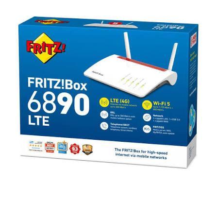 FRITZ!Box 6890 LTE - DSL & 4G Router, Computers en Software, Routers en Modems, Nieuw, Router met modem, Ophalen of Verzenden