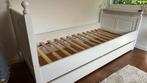 Wit houten meisjesbed, Ophalen, Gebruikt, 180 cm of meer, 85 tot 100 cm
