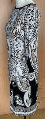 Joseph Ribkoff jurk maat 38 zwart/wit/beige [v], Maat 38/40 (M), Overige kleuren, Ophalen of Verzenden, Zo goed als nieuw