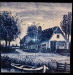Tegeltableau 60x60 cm handgeschilderd, Antiek en Kunst, Ophalen