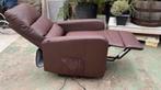 Elektrische Sta-op Relaxstoel met Wielen, Ophalen, Gebruikt, Leer, 75 tot 100 cm