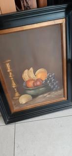 Vintage Schilderij met Fruit gesigneerd, Antiek en Kunst, Ophalen of Verzenden