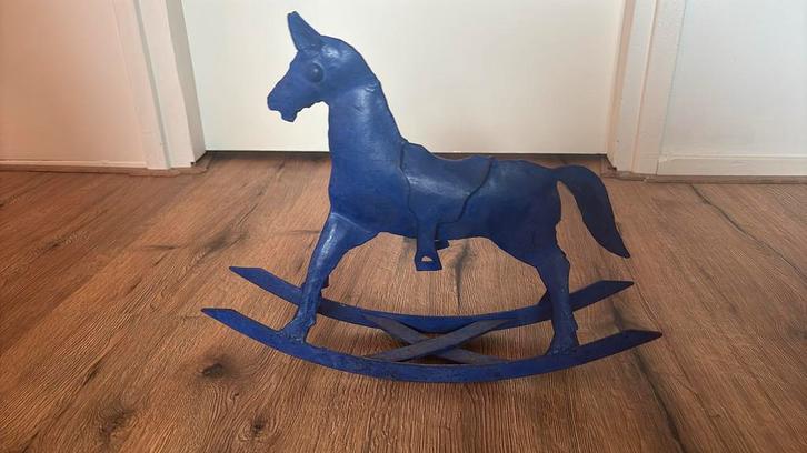 Ijzeren hobbelpaard, Antiek en Kunst, Kunst | Beelden en Houtsnijwerken, Ophalen of Verzenden