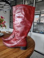 Zgan bordeaux laarzen mt 44 brede schacht JJFW, Ophalen of Verzenden, Zo goed als nieuw, Rood, Hoge laarzen
