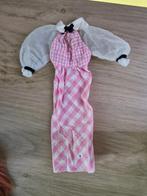 Vintage jaren 1970 Quick Curl Barbie Mattel jurk, Verzamelen, Ophalen of Verzenden, Gebruikt, Kleertjes