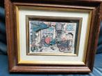 Anton Pieck 3D tekening ingelijst, Antiek en Kunst, Ophalen