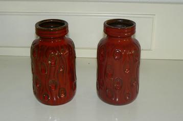 Een setje vintage Scheurich West-Germany vaasjes 288-15 beschikbaar voor biedingen