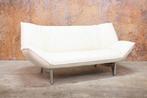 ZGANieuw witte leren Leolux Tango design bank, Leolux, Design, Driepersoons, 75 tot 100 cm