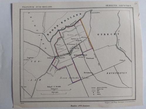 121 / Nieuwveen Uithoek Langeraar Vrouwenakker J. Kuyper, Antiek en Kunst, Kunst | Litho's en Zeefdrukken, Ophalen of Verzenden