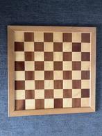 Houten schaakbord en dambord (zonder stenen), Een of twee spelers, Ophalen of Verzenden, Zo goed als nieuw