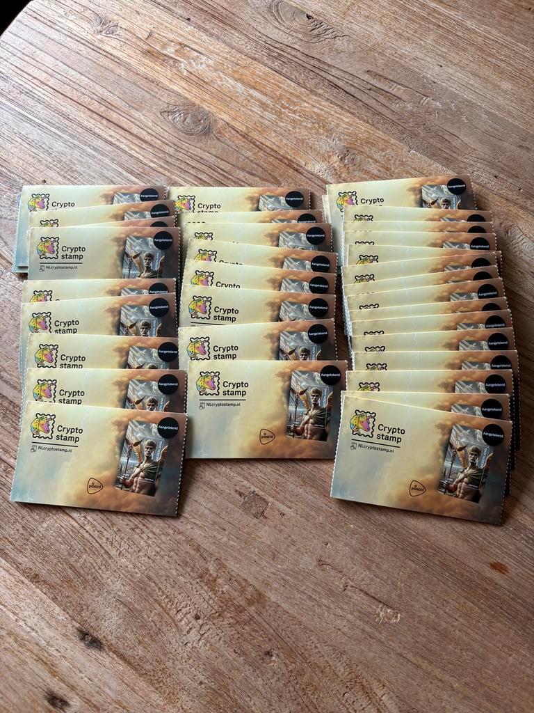 ≥ Nederland Crypto Stamp 2025 - Hermes groen 34 stuks — Postzegels |  Nederland — Marktplaats