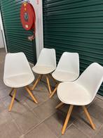 Set van vier stoeltjes, Huis en Inrichting, Stoelen, Ophalen, Gebruikt, Wit, Vier
