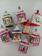 Oude antieke kerstballen huisjes per stuk, Diversen, Ophalen of Verzenden, Zo goed als nieuw