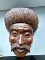     Te Koop: prachtig uit hout gesneden maskers, man + vrouw, Antiek en Kunst, Ophalen of Verzenden