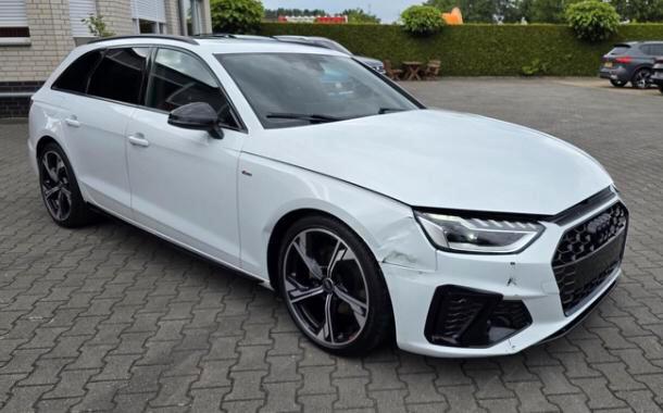 Audi A4 2.0 35 TFSI S-Tronic Avant S-Line Pano Vol, Auto diversen, Schadeauto's, Audi, Automaat, Benzine, Stationwagon, Wit, Ophalen