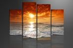 Nieuw * 4 Luik van Canvas * Sunset Strand 80x130cm, Ophalen of Verzenden