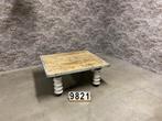 Industriële vintage pallettafel nr9821, Huis en Inrichting, Gebruikt, 50 tot 75 cm, Metaal, Vintage