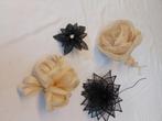 Set nieuwe mooie sinamay bloemen Fascinator Hoed Decoratie, Ophalen of Verzenden, Nieuw, Meerdere media, Kunst en Creatief