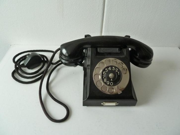 Ericsson bakelieten telefoon, Telecommunicatie, Vaste telefoons | Niet Draadloos, Bakeliet, Met draaischijf, Ophalen of Verzenden