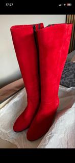 Lamica Rode Laarzen Maat 39, Kleding | Dames, Schoenen, Ophalen of Verzenden, Gedragen, Rood, Hoge laarzen